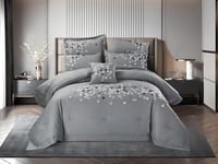 مفرش جالينا صيفي مفرد خامة قطنية مطرزة 4 قطع