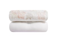 مفرش بي تاج صيفي مفرد ونص مطرز 5 قطع