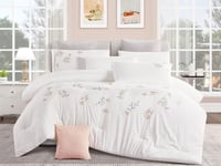 مفرش إي صيفي مزدوج مطرز 9 قطع