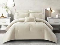 مفرش ألين صيفي مفرد من خامة القطن المطرز 5 قطع