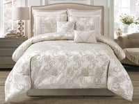 مفرش كاتنس الفاخر مزدوج من نسج الجاكار - 8 قطع