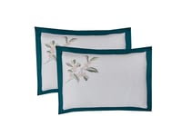 مفرش دان صيفي مزدوج خامة قطنية مطرزة 4 قطع