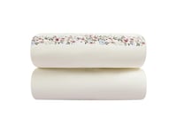 مفرش إي صيفي مفرد ونص مطرز 5 قطع