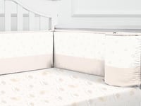 مفرش الدب النائم بـ حواجز للأطفال مفرد - 7 قطع