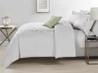 مفرش موسس صيفي مزدوج مطرز من خامة القطن - 7 قطع