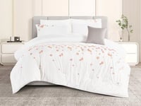 مفرش بي تاج صيفي مزدوج مطرز 7 قطع