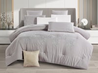 مفرش إي صيفي مفرد ونص مطرز 5 قطع