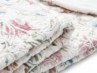 طقم روب استحمام جاردن 5 قطع تصميم مشجر - أبيض - قي...