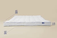 لباد قطن ملكي 15 سم 120×200 - مفرد + مفرش هدية صيف...