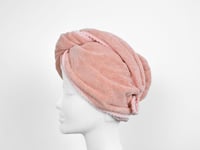 منشفة شعر - وردي