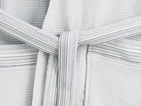 طقم روب استحمام لاين 3 قطع من خامة القطن - رمادي -...