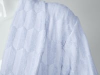 روب استحمام من نسج الجاكار القطني - ازرق سماوي-S-M