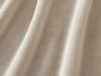 بطانية دفء شتوي سادة مقاس مفرد ونص - فضي