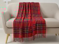 بطانية دفء شتوي مربعات مقاس مفرد