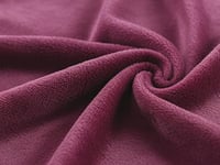 بطانية دفء شتوي سادة مقاس مفرد ونص - عنابي