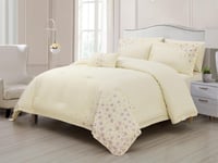 مفرش نورا صيفي مزدوج خامة قطنية مطرزة 7 قطع