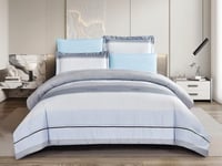 مفرش روبي صيفي مفرد ونص من خامة القطن 4 قطع