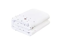 مفرش ألين صيفي مزدوج من خامة القطن المطرز 7 قطع