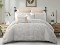 مفرش كاتنس الفاخر مفرد ونص من نسج الجاكار - 5 قطع