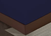 مفرش كلاسيك فندقي مفرد 5 قطع - كحلي