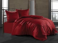 مفرش بوردو فندقي مفرد من القطن - 6 قطع