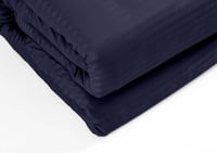 مفرش كلاسيك فندقي مفرد 5 قطع - كحلي