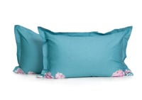 مفرش لينو صيفي مزدوج من القطن - 8 قطع