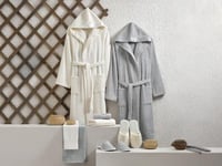 طقم روب استحمام 10 قطع من نسج الجاكار القطني-أوف و...