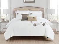 مفرش صيفي سوسنا مفرد ونص من خامة القطن المطرز 7 قط...