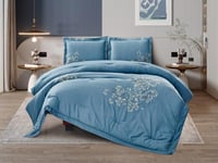 مفرش ليليان صيفي مزدوج خامة قطنية مطرزة - 4 قطع