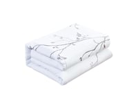 مفرش ألين صيفي مفرد من خامة القطن المطرز 5 قطع