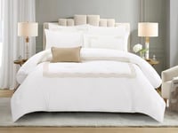 مفرش سولين صيفي مفرد ونص من خامة القطن المطرز 5 قط...