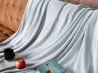 بطانية ماريا خفيفة بمقاس مزدوج كبير - رمادي