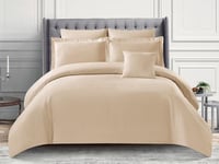 مفرش فرح الفندقي مزدوج من خامة القطن 8 قطع بيج (25...