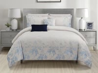 مفرش دارنل صيفي مزدوج من خامة القطن مطرز 8قطع