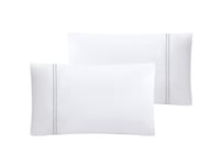 مفرش الين صيفي مزدوج مطرز من خامة القطن - 8 قطع