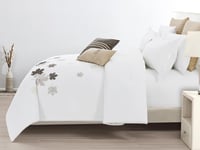 مفرش صيفي سوسنا مفرد ونص من خامة القطن المطرز 7 قط...