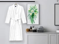 Terry - white || روب استحمام تيري - أبيض من خامة ا...