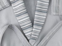 طقم روب استحمام لاين 4 قطع من القطن - رمادي - قياس...