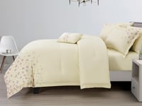 مفرش نورا صيفي مزدوج خامة قطنية مطرزة 7 قطع