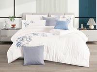 مفرش إي صيفي مزدوج مطرز 9 قطع