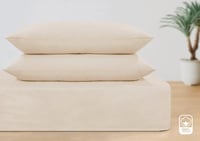 طقم شرشف فيونا مفرد من خامة القطن - 3 قطع (300غرزة...