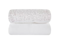 مفرش بي تاج صيفي مفرد مطرز 5 قطع