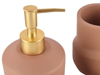 طقم إكسسوارات حمام 3 قطع - بني