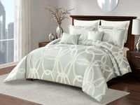 مفرش كاتنيس الفاخر من نسيج الجاكار مفرد ونص - 8 قط...