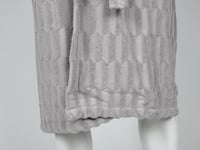 روب استحمام من نسج الجاكار القطني-رمادي-L-XL