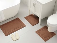 دعاسة حمام 3 قطع -بني