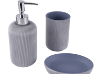 طقم إكسسوارات حمام 3 قطع - أزرق