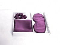 طقم وسادة حرير عنابي عدد القطع 3