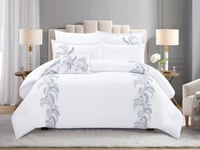 مفرش سولين صيفي مفرد ونص من خامة القطن المطرز 5 قط...